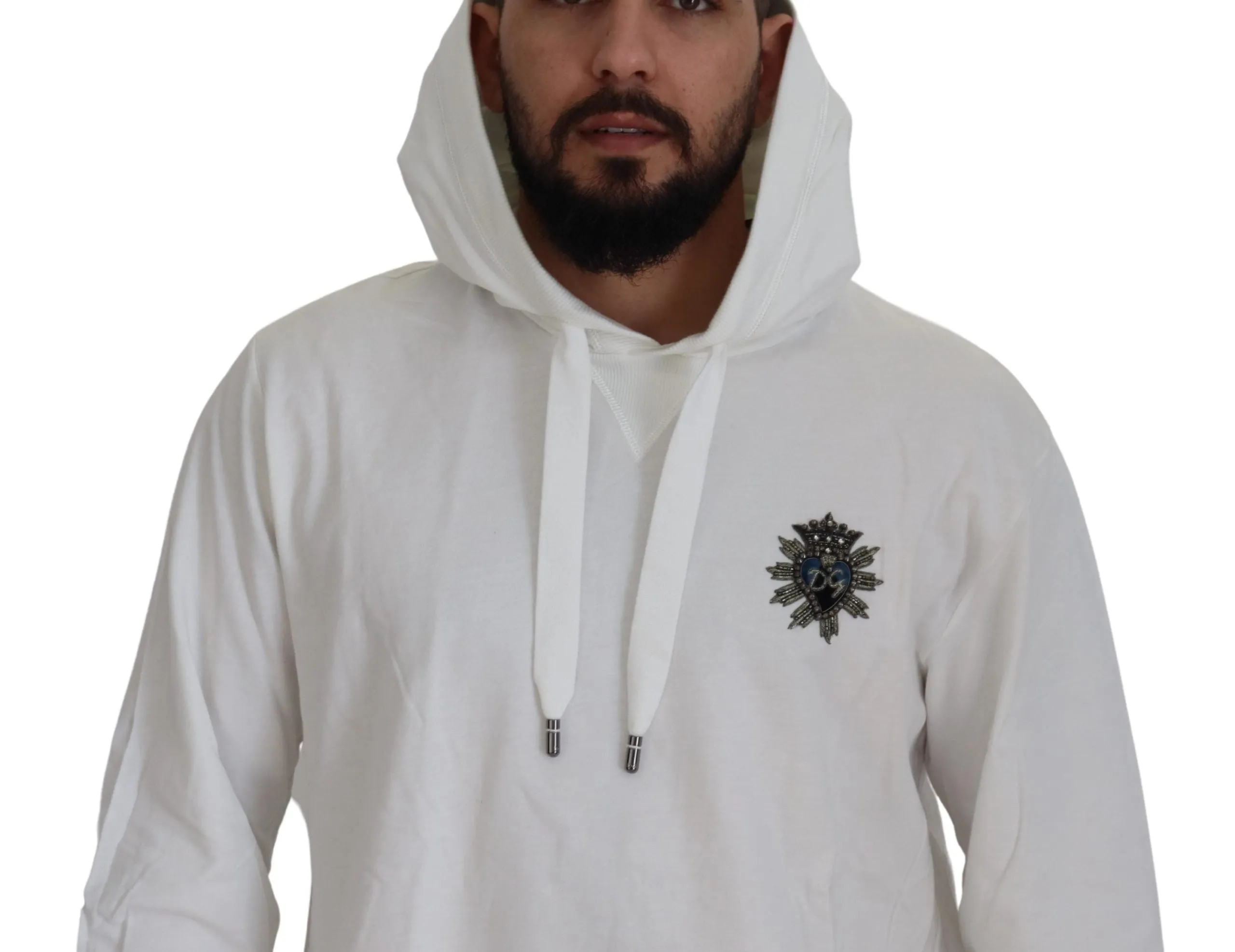 Stunning White Hooded Sweater sold by Louxly product image thumbnail 4