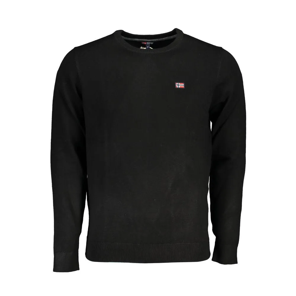 Black Fabric Sweater sold by Louxly