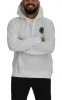 Stunning White Hooded Sweater sold by Louxly