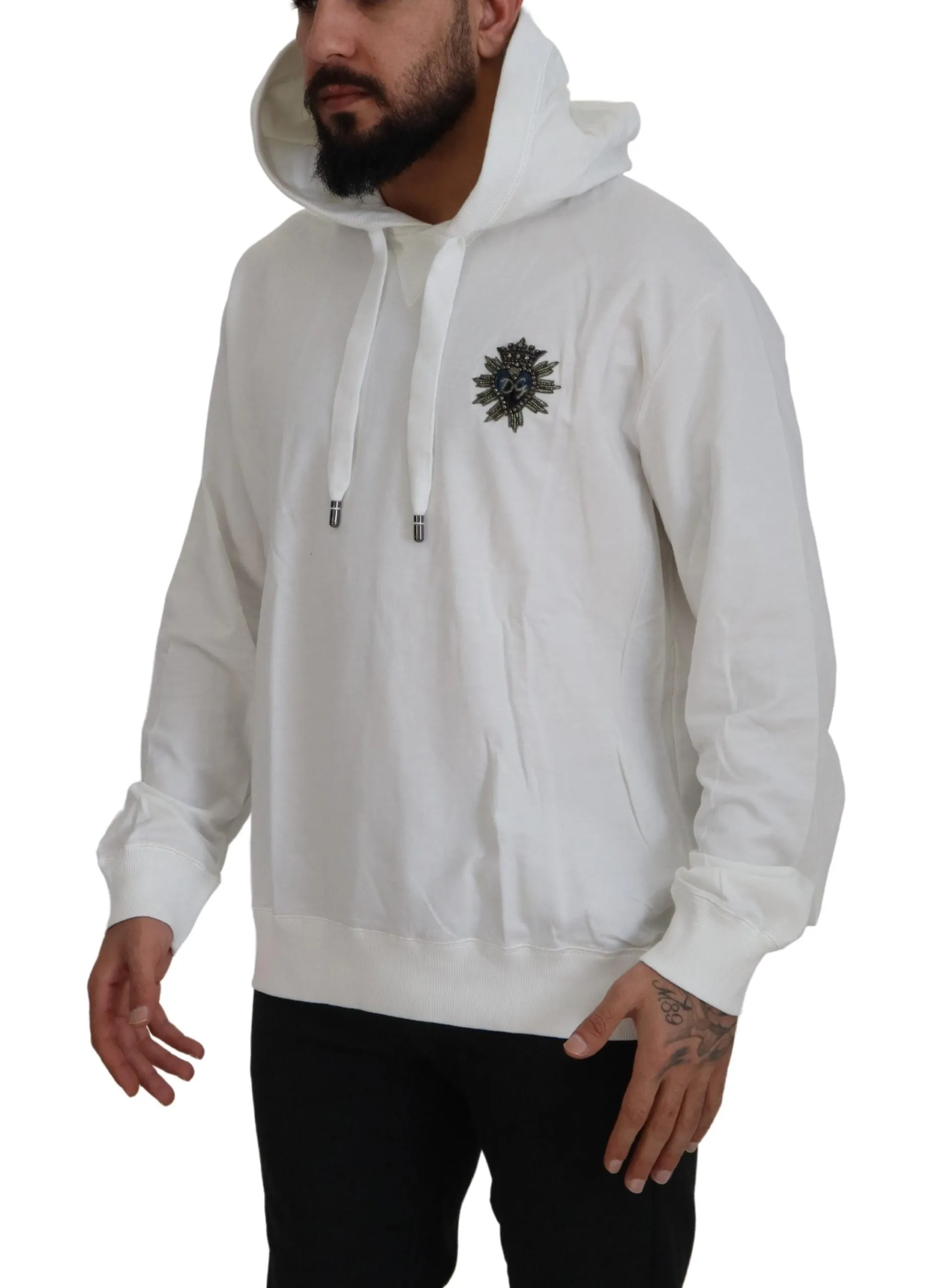 Stunning White Hooded Sweater sold by Louxly product image thumbnail 2