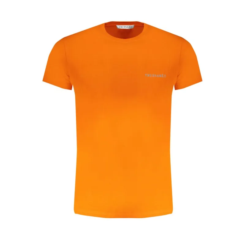 Orange Cotton T-Shirt sold by Louxly
