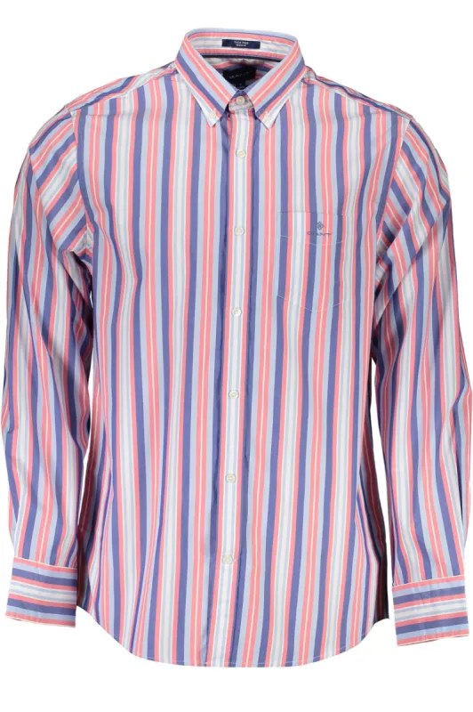 Pink Cotton Men Shirt made by Louxly