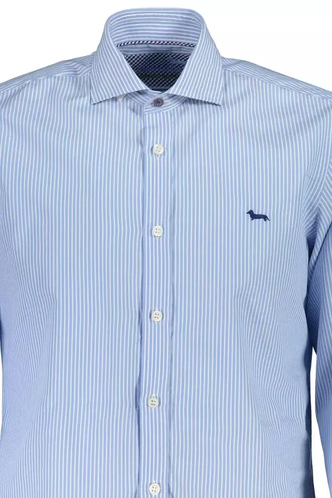 Elegant Light Blue Organic Cotton Shirt sold by Louxly product image thumbnail 3