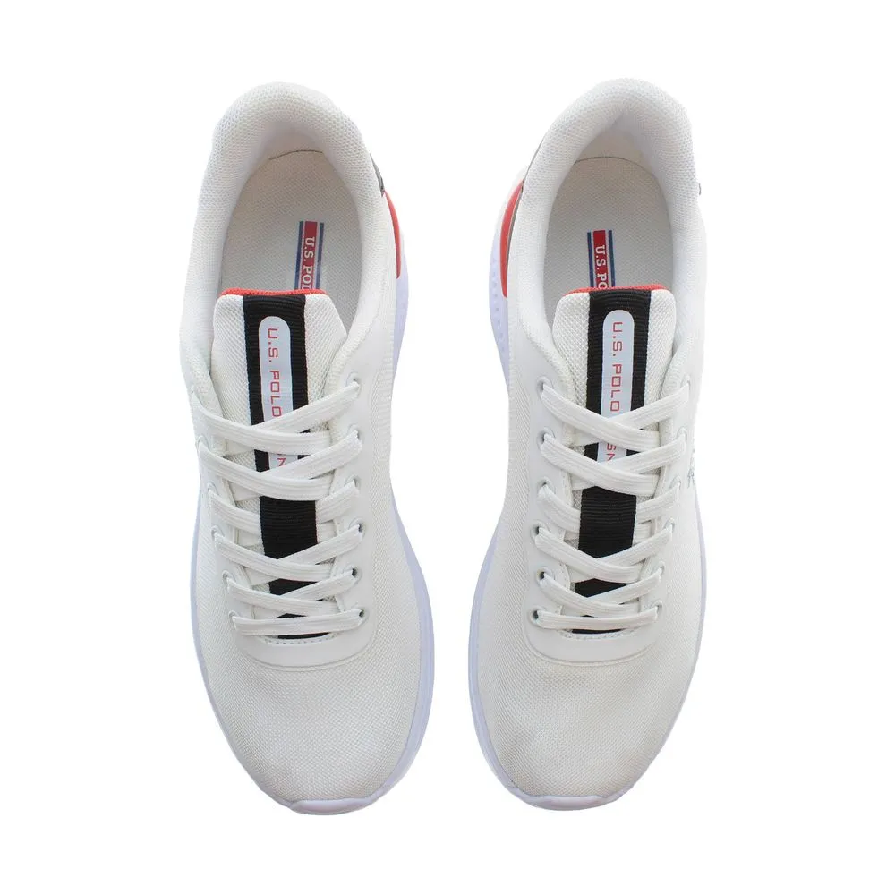 White Polyester Men Sneaker sold by Louxly