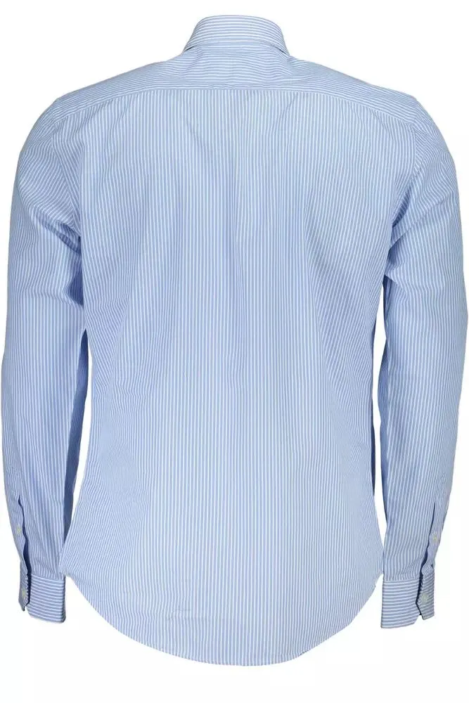 Elegant Light Blue Organic Cotton Shirt sold by Louxly product image thumbnail 2