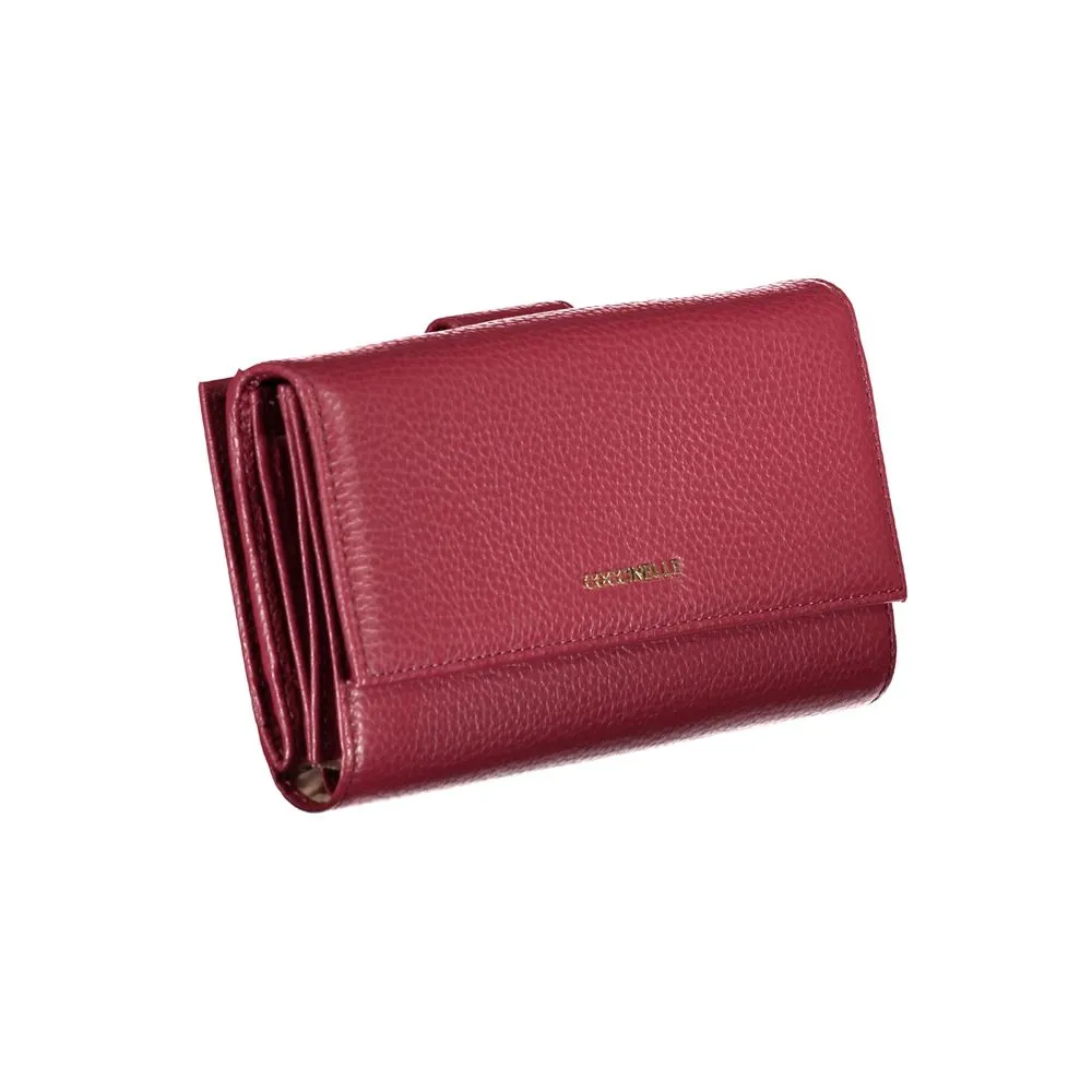 Elegant Dual-Compartment Pink Leather Wallet sold by Louxly product image thumbnail 3