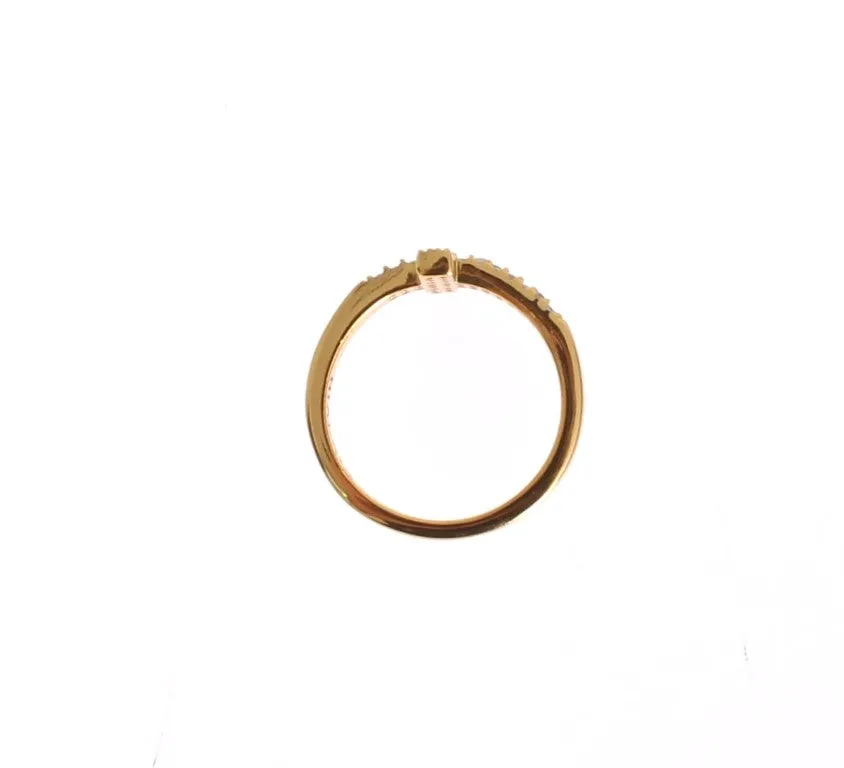 Elegant Gold Plated Sterling Silver CZ Ring sold by Louxly product image thumbnail 5