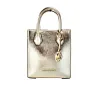 Mercer XS Pale Gold Metallic North South Shopper Crossbody Bag sold by Louxly