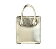 Mercer XS Pale Gold Metallic North South Shopper Crossbody Bag sold by Louxly
