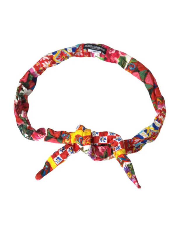 Multicolor Carretto Print Waist Belt sold by Louxly