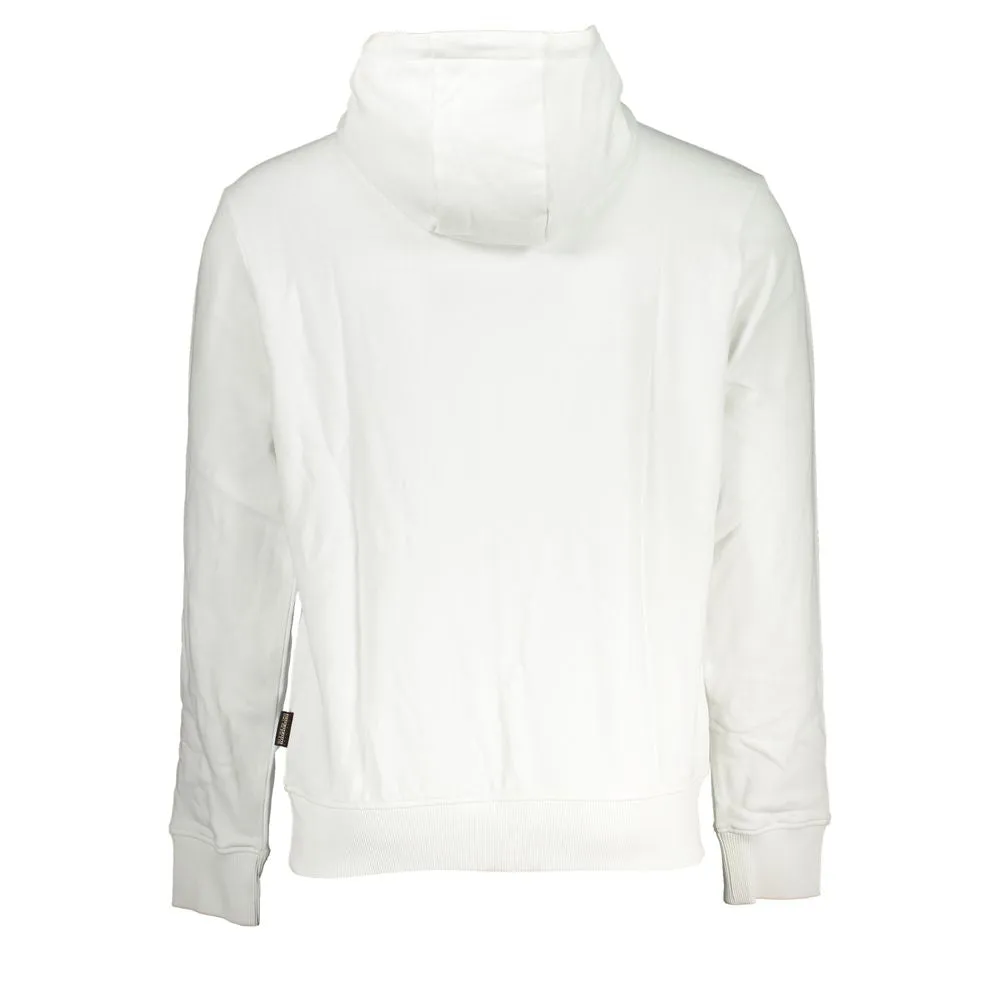 Elegant White Hooded Cotton Sweater sold by Louxly product image thumbnail 2