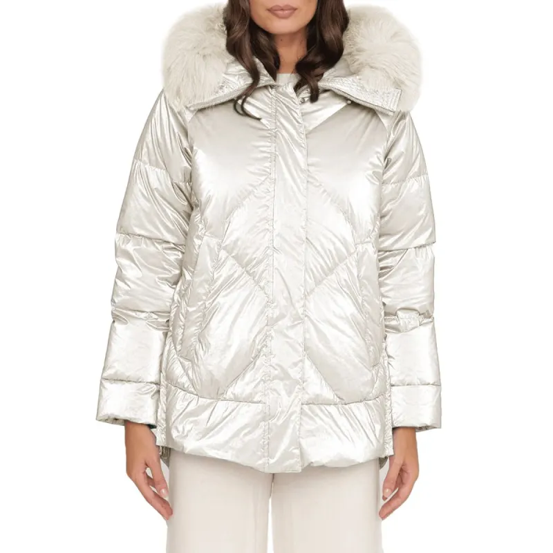 White Polyester Jackets & Coat sold by Louxly