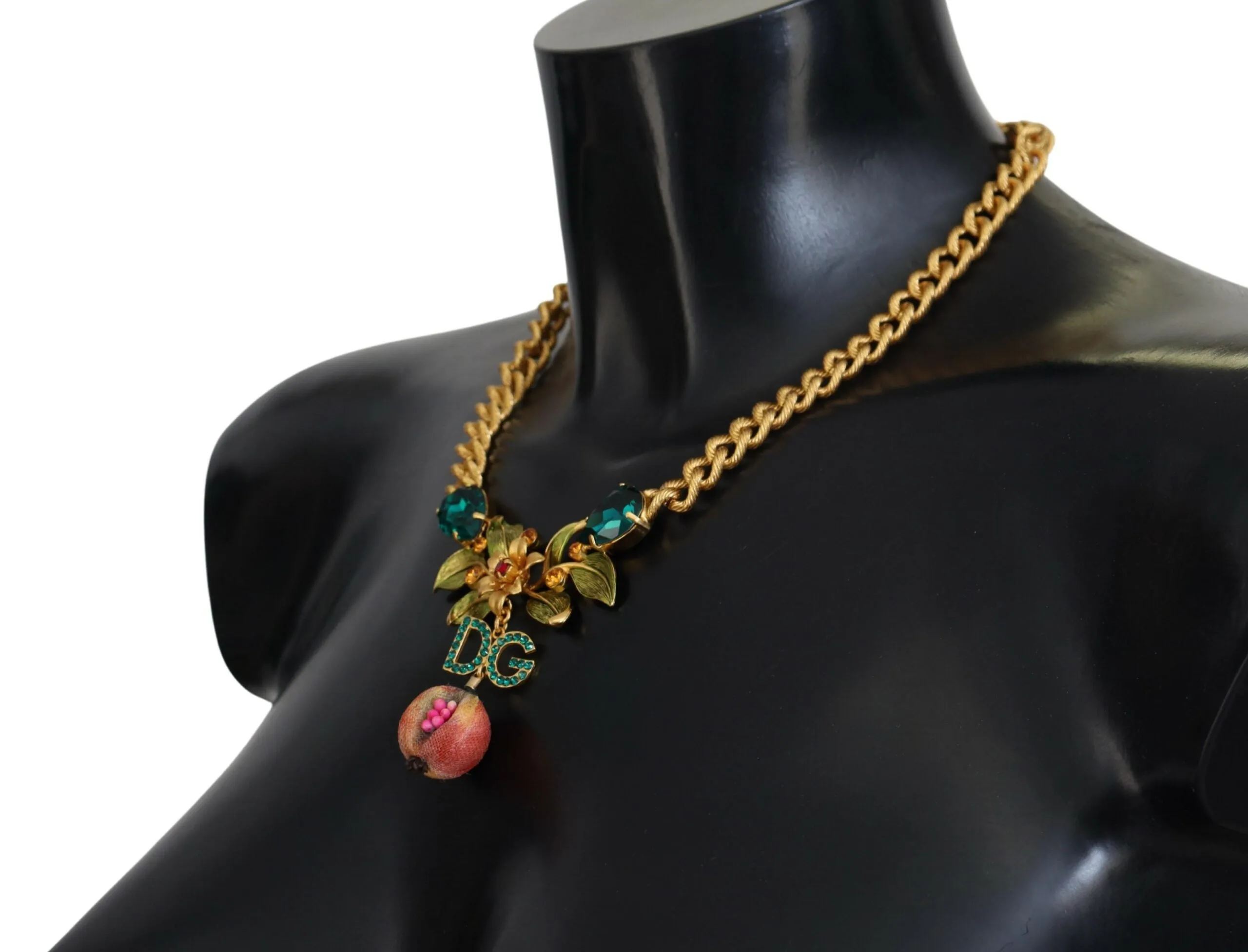 Elegant Gold-Tone Floral Fruit Necklace sold by Louxly product image thumbnail 2