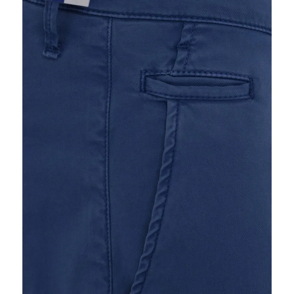 Elegant Slim Fit Chino Trousers in Blue sold by Louxly product image thumbnail 4