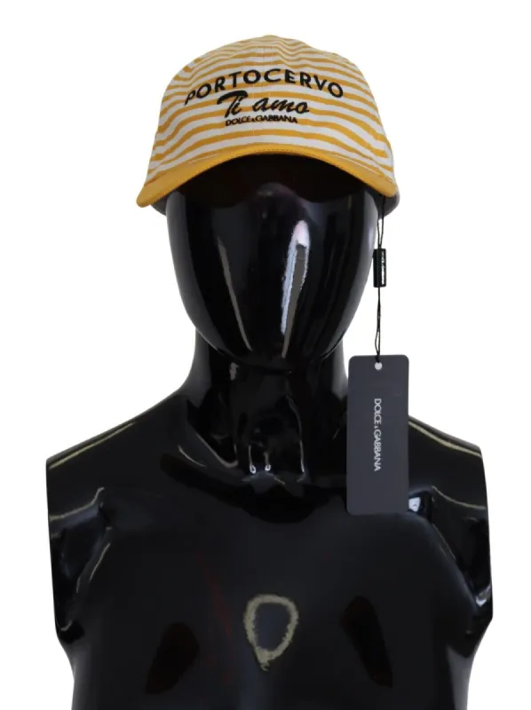 Elegant Striped Cotton Baseball Cap sold by Louxly