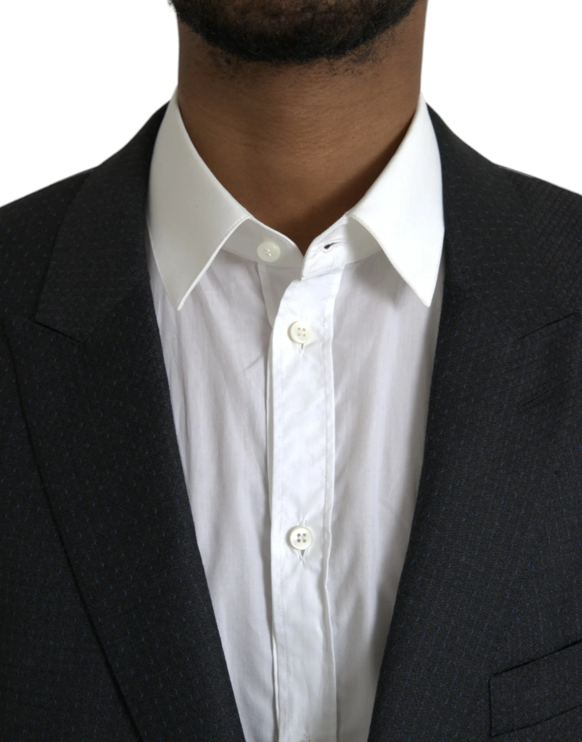 Black Wool MARTINI Single Breasted Coat Blazer sold by Louxly product image thumbnail 4