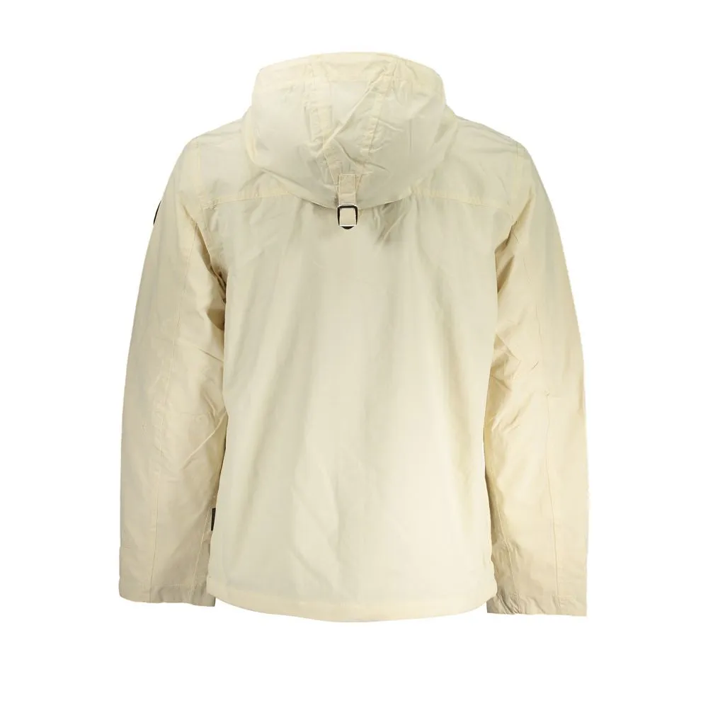 Chic Beige Hooded Sports Jacket sold by Louxly product image thumbnail 2