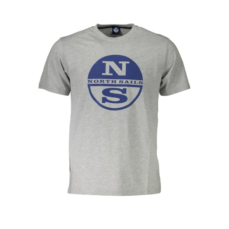 Gray Cotton Men T-Shirt made by North Sails