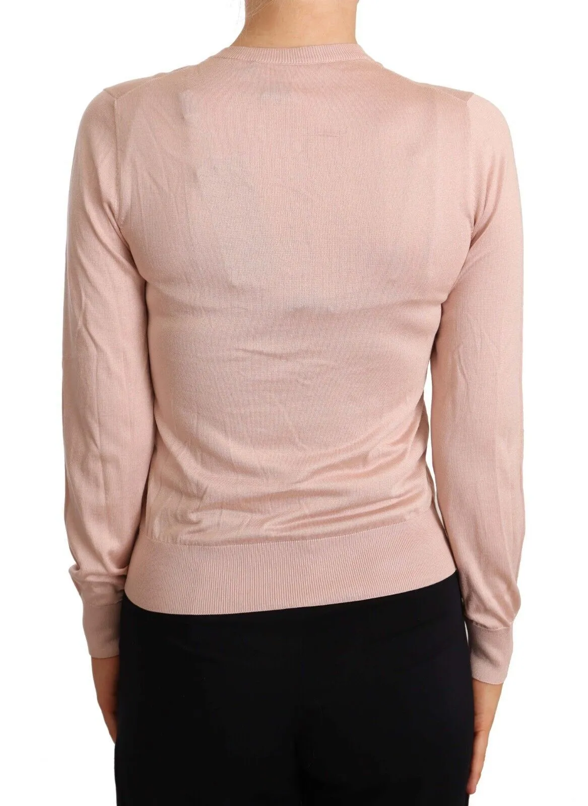 Elegant Silk Pink Cardigan sold by Louxly product image thumbnail 3