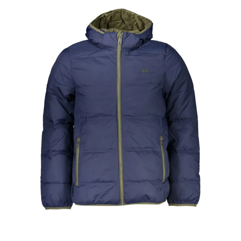 Chic Blue Lightweight Hooded Jacket sold by Louxly
