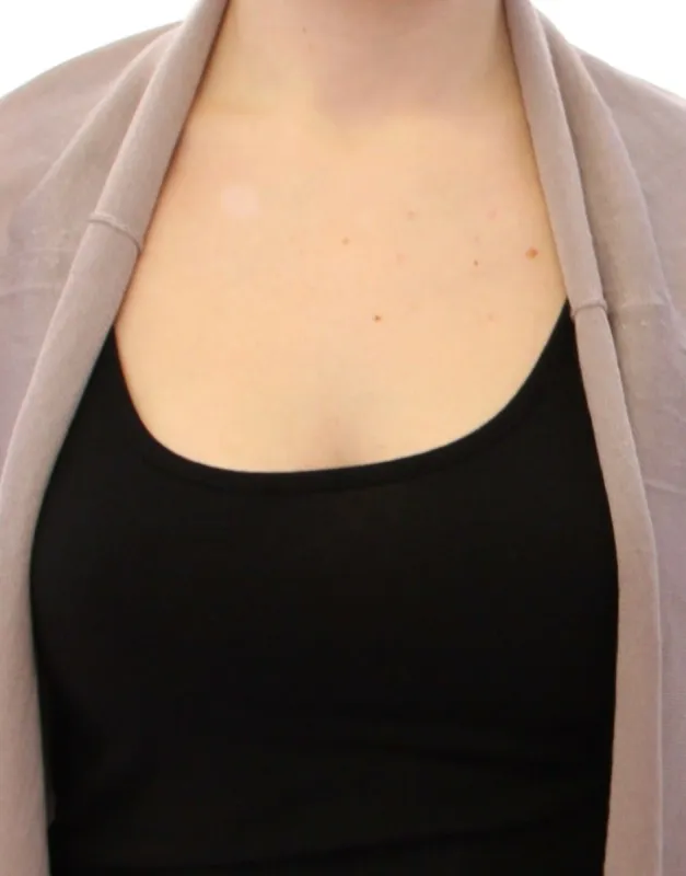 Elegant Cashmere-Silk Blend Light Knit Shrug sold by Louxly