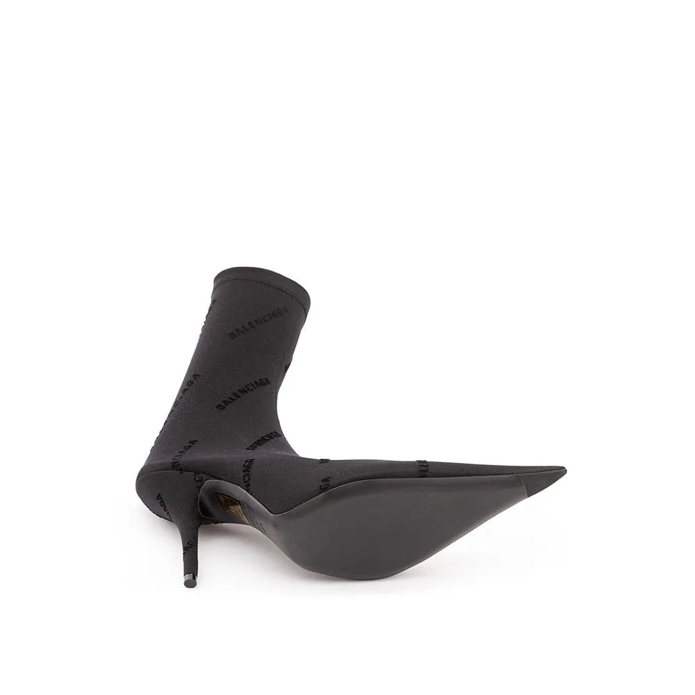 Elegant Black Spandex Statement Boots sold by Louxly product image thumbnail 4