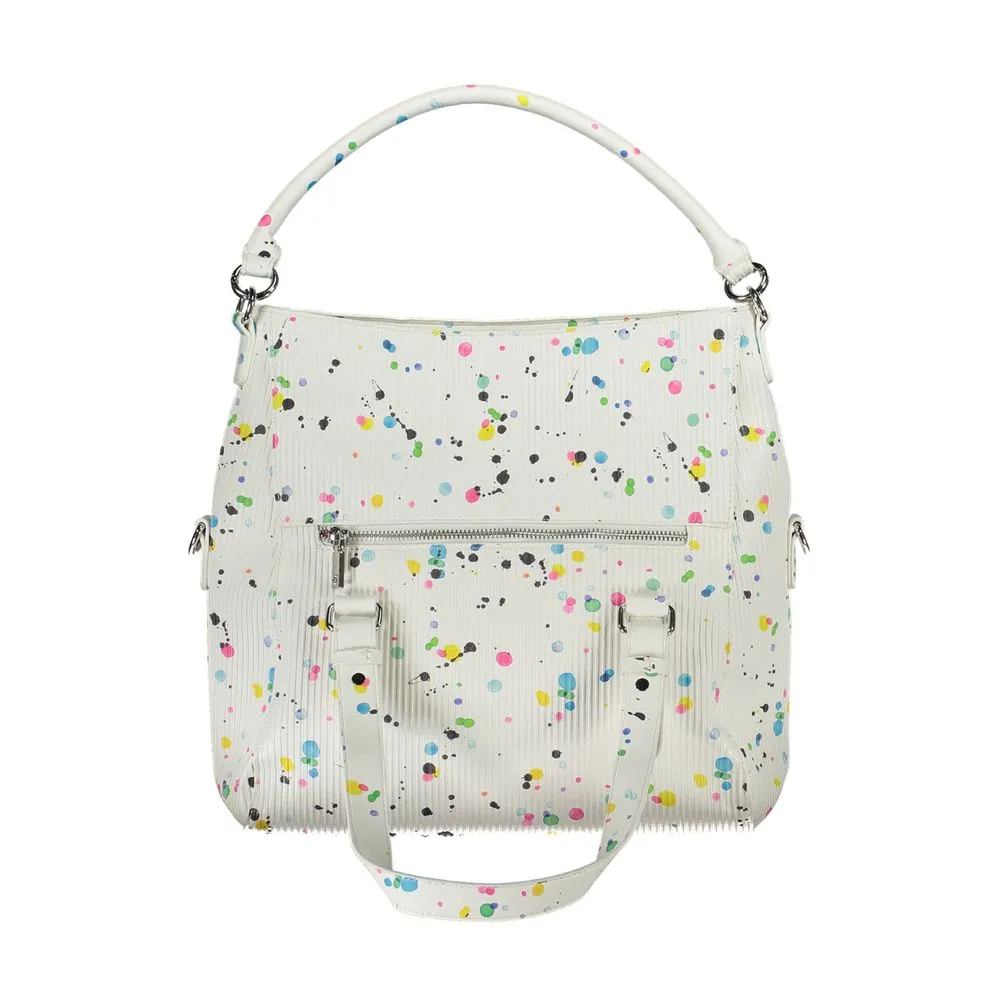 Chic White Contrasting Detail Handbag sold by Louxly product image thumbnail 2