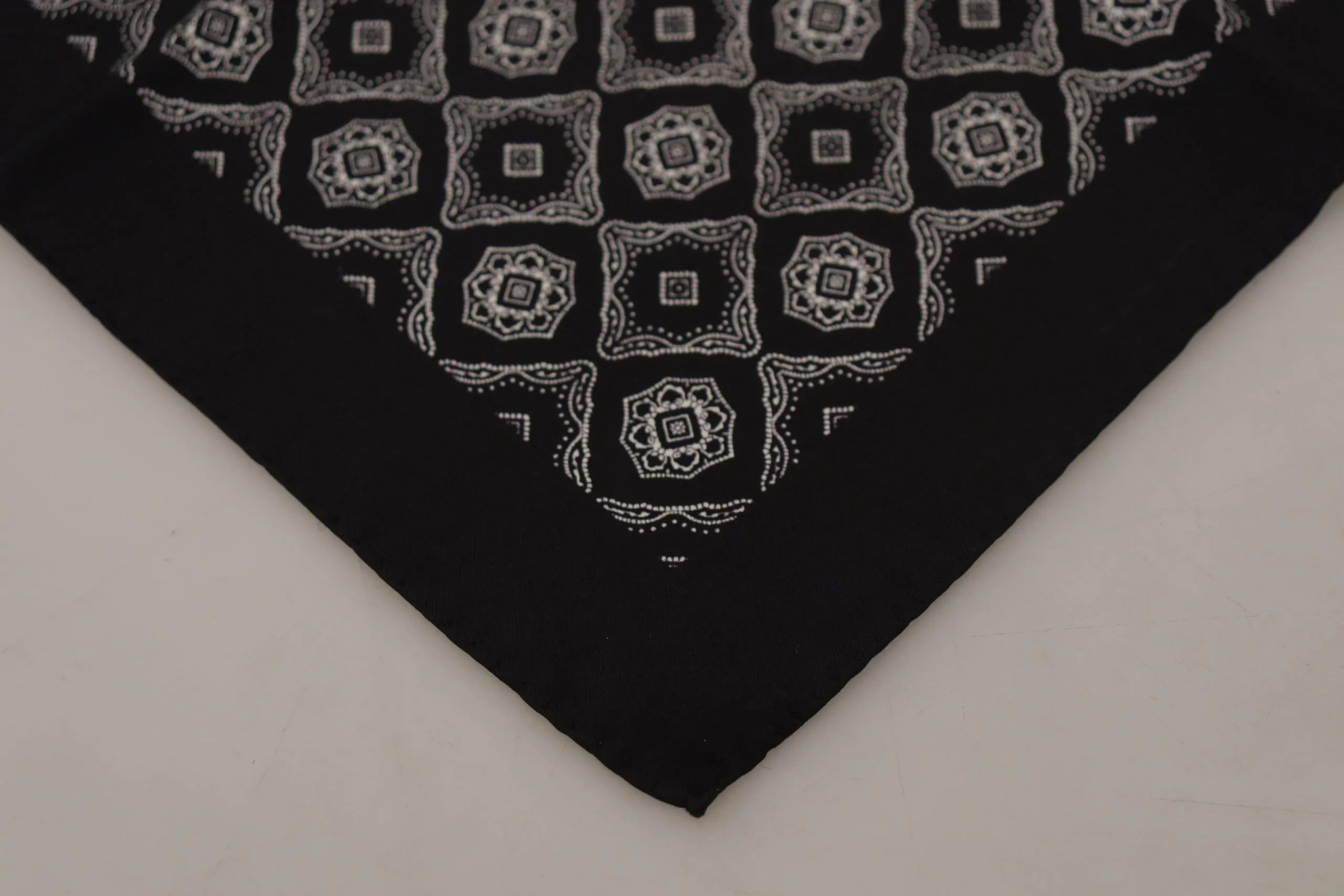 Elegant Geometric Silk Square Scarf sold by Louxly product image thumbnail 3