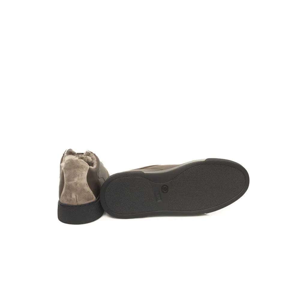 Beige Leather Men Sneaker sold by Louxly product image thumbnail 4
