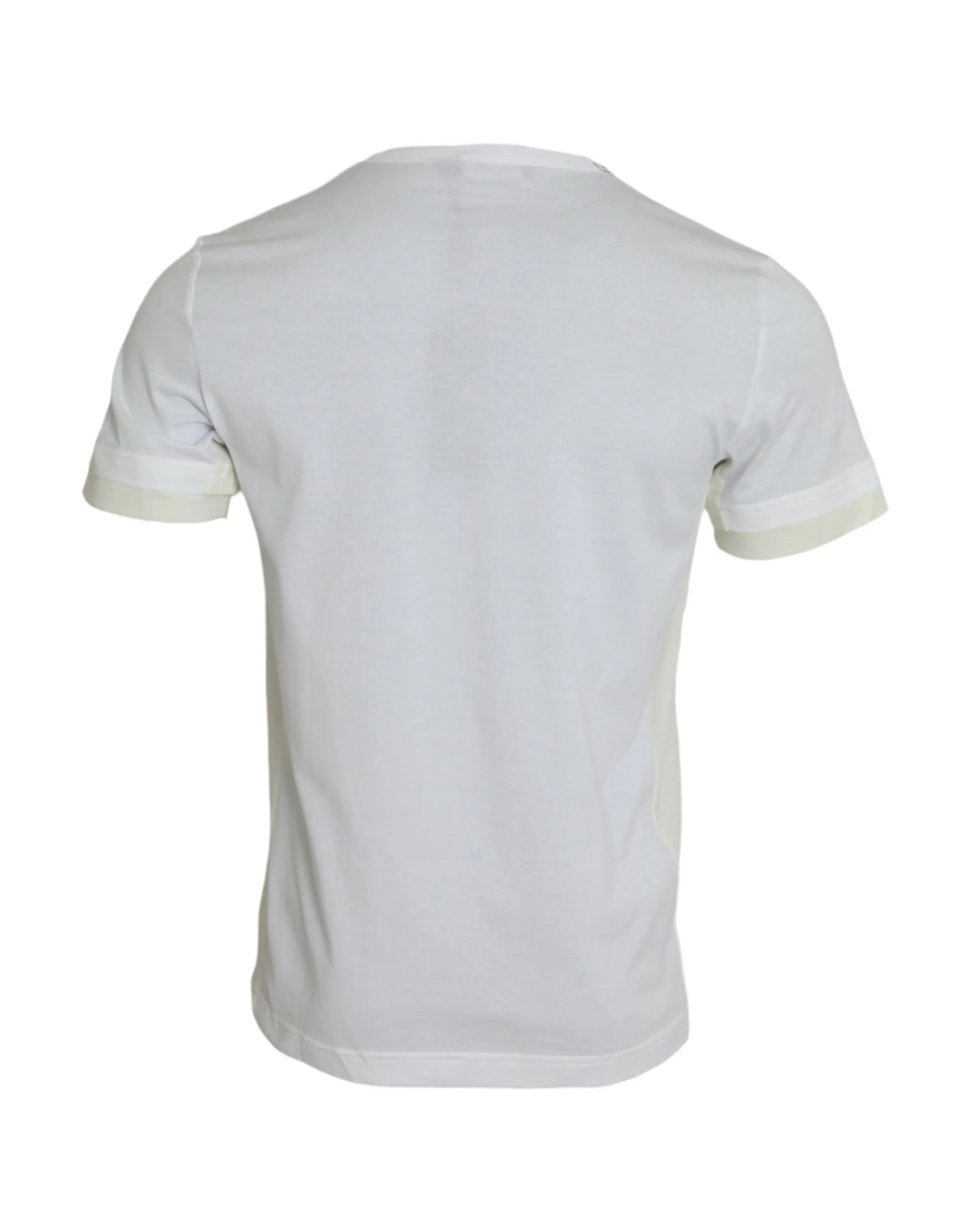 White Cotton Pocket Short Sleeves T-shirt sold by Louxly product image thumbnail 2