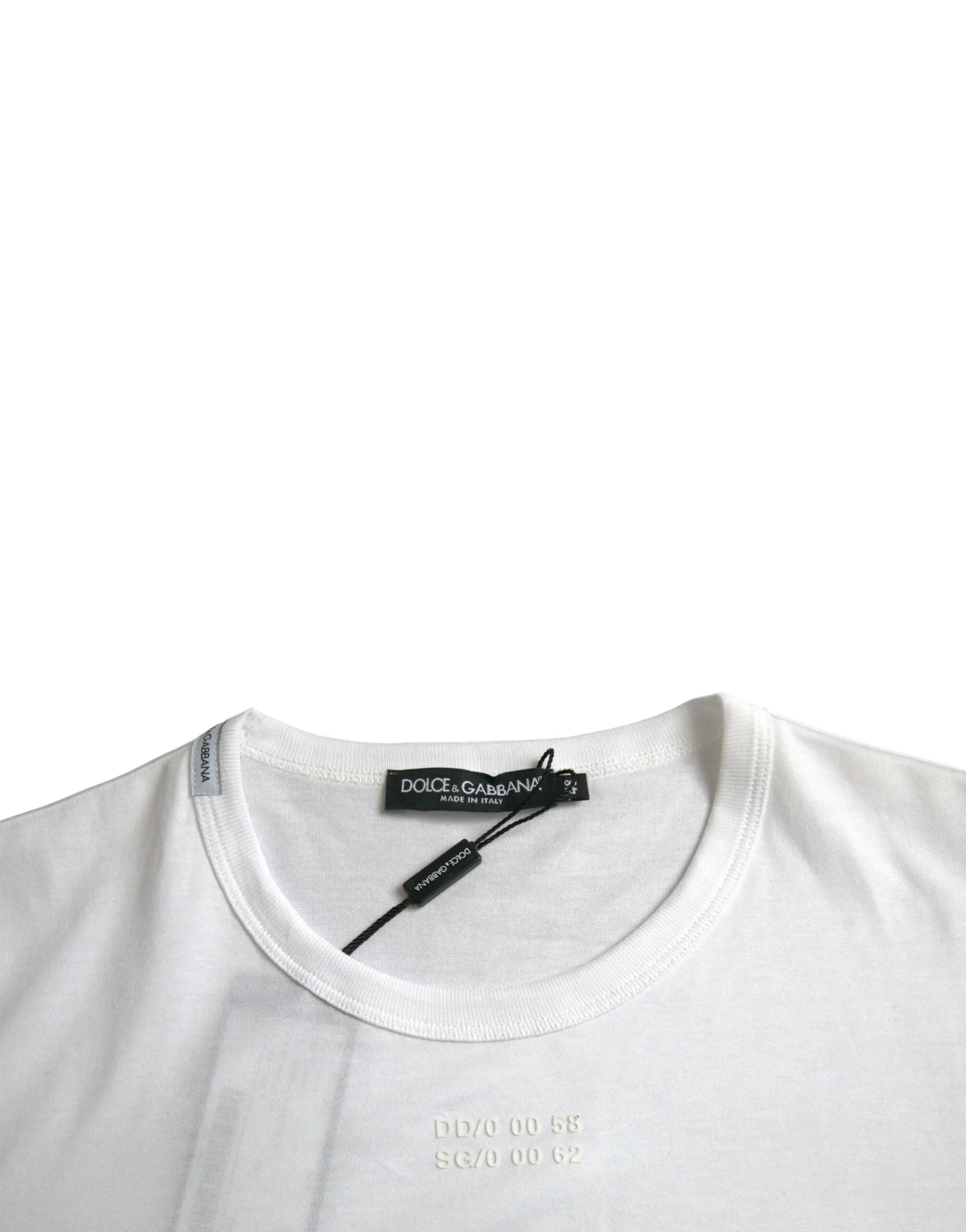 White Cotton Pocket Short Sleeves T-shirt sold by Louxly product image thumbnail 3