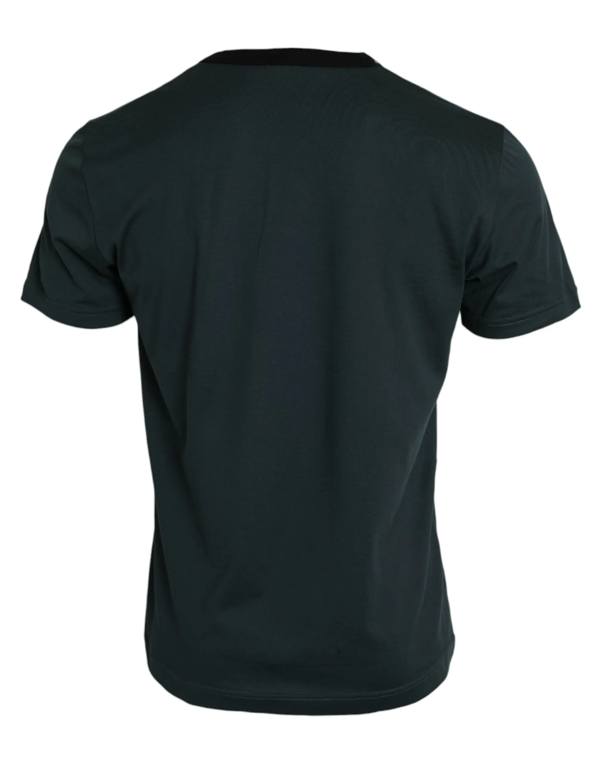 Blue Graphic Print Cotton Crew Neck T-shirt sold by Louxly product image thumbnail 2