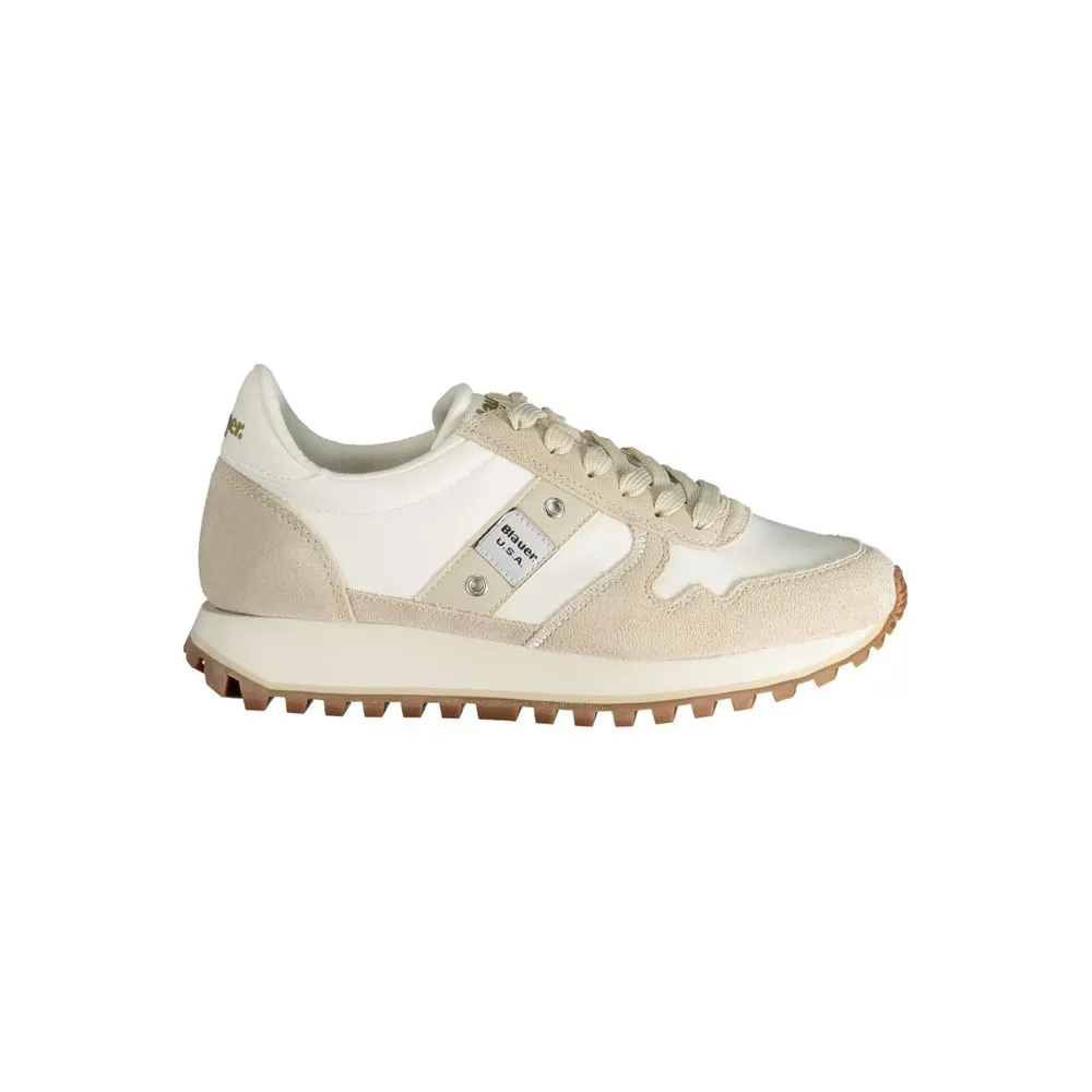 Beige Polyester Sneaker sold by Louxly