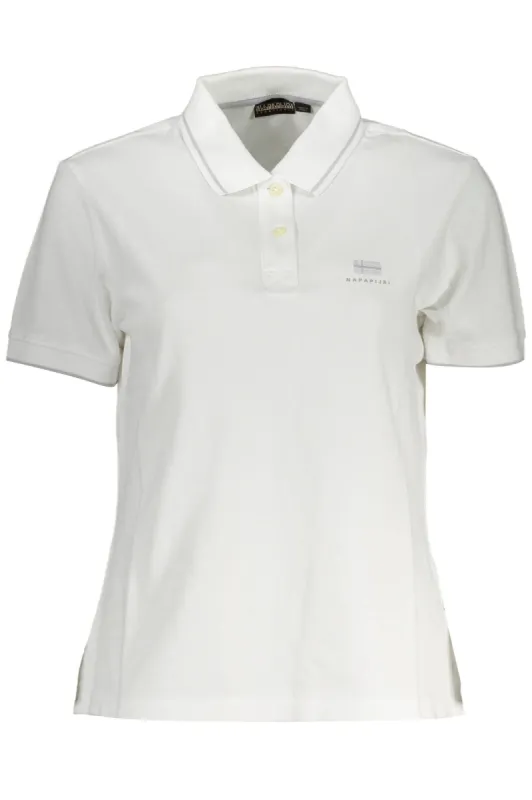 White Cotton Women Polo Shirt sold by Louxly