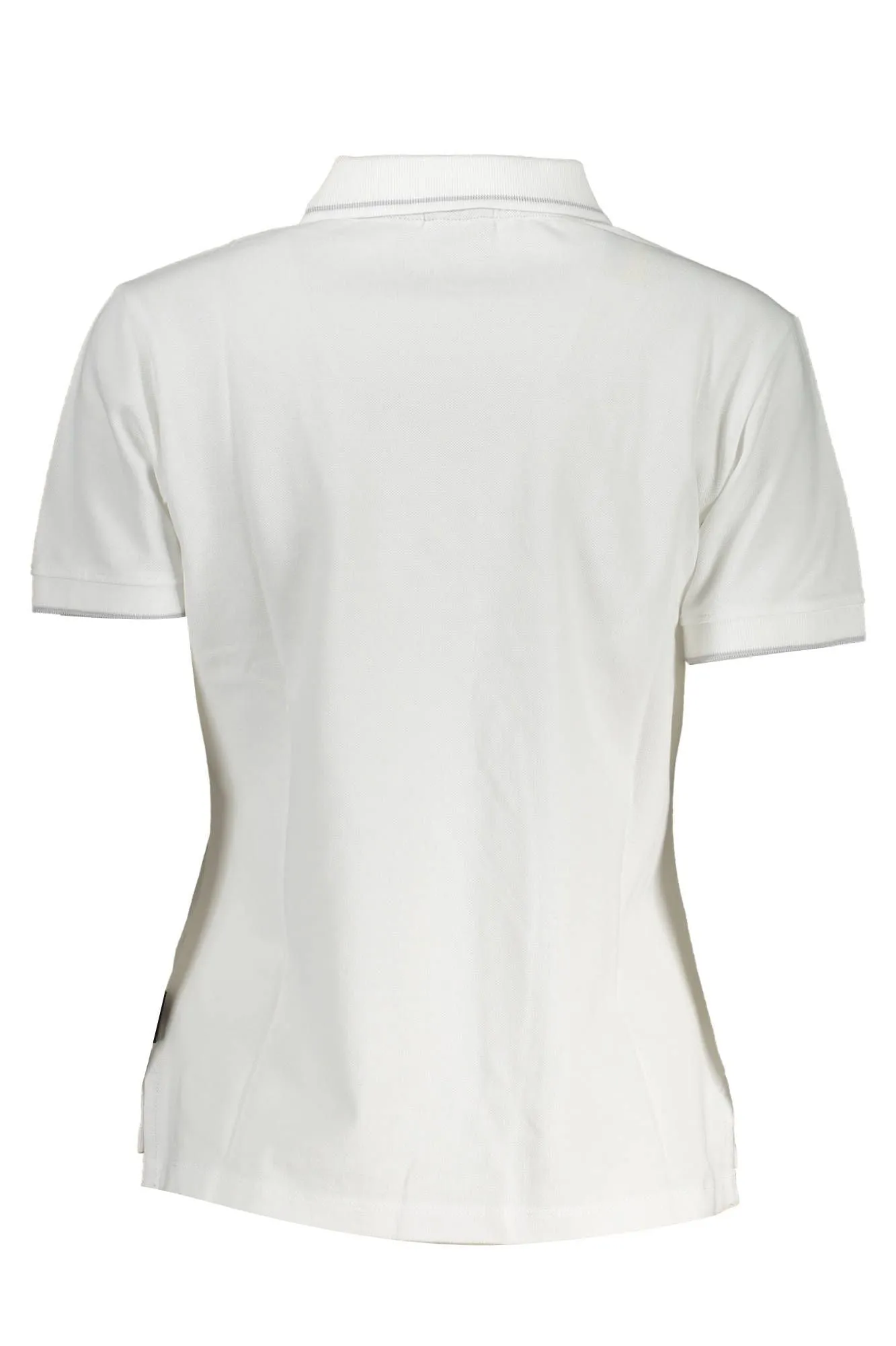 White Cotton Women Polo Shirt sold by Louxly product image thumbnail 2
