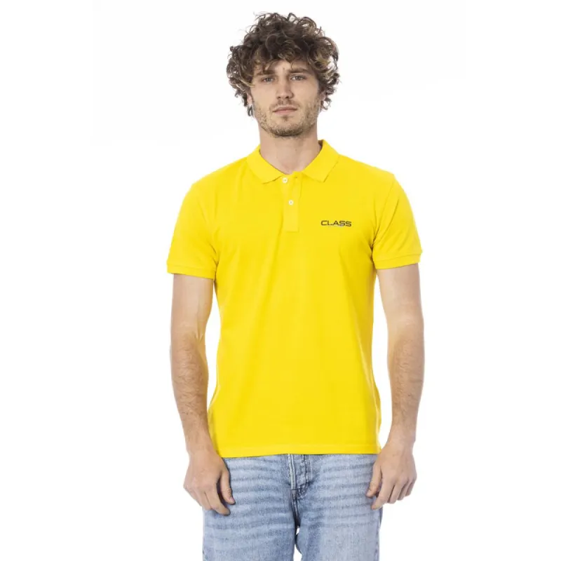 Yellow Cotton Polo Shirt sold by Louxly