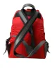 Elegant Red Nylon-Leather Backpack sold by Louxly