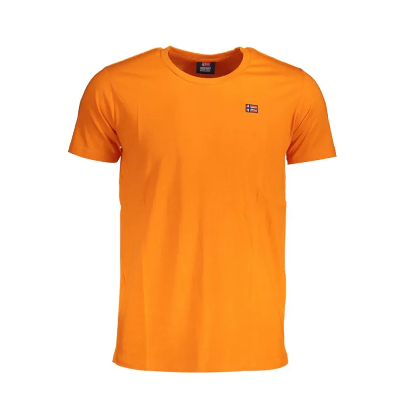 Orange Cotton T-Shirt sold by Louxly