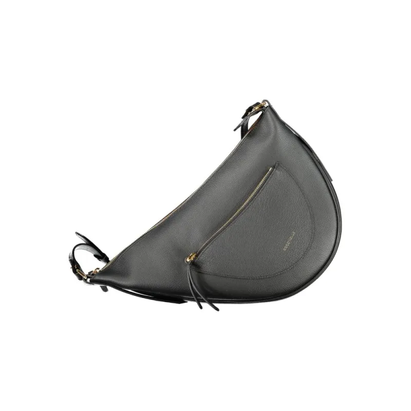 Black Leather Handbag sold by Louxly