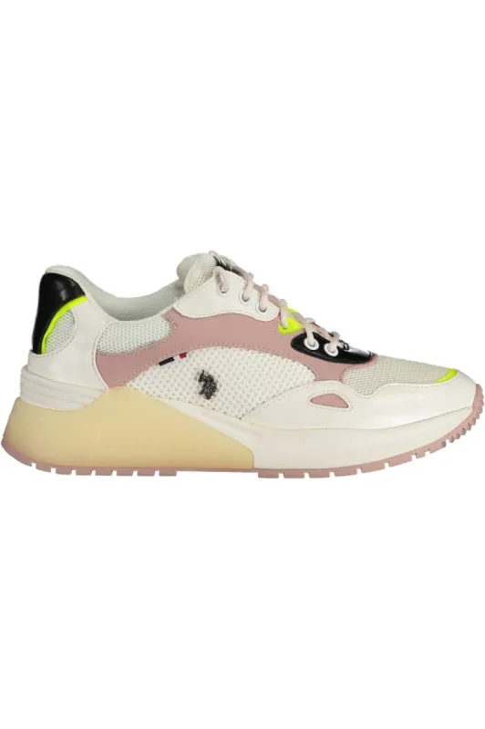White Polyester Women Sneaker sold by Louxly