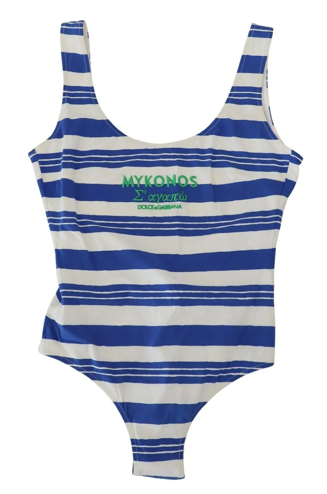Riviera Chic Blue Striped One Piece Swimsuit sold by Louxly product image thumbnail 4