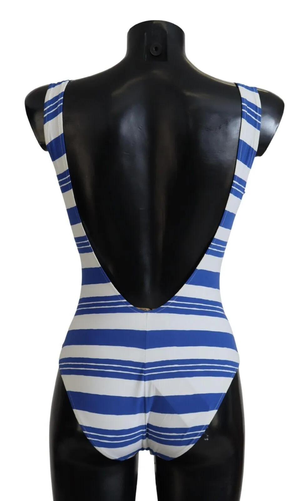 Riviera Chic Blue Striped One Piece Swimsuit sold by Louxly product image thumbnail 3