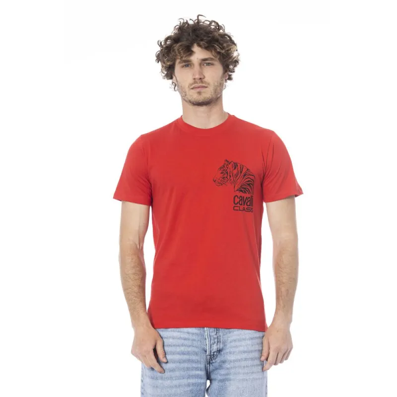 Red Cotton Men T-Shirt sold by Louxly