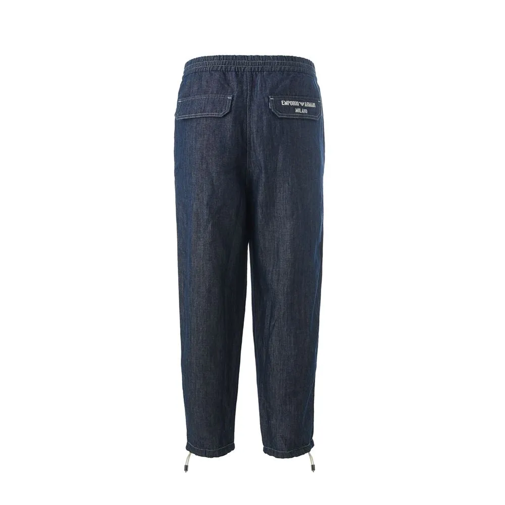 Blue Linen Jeans & Pant sold by Louxly product image thumbnail 2