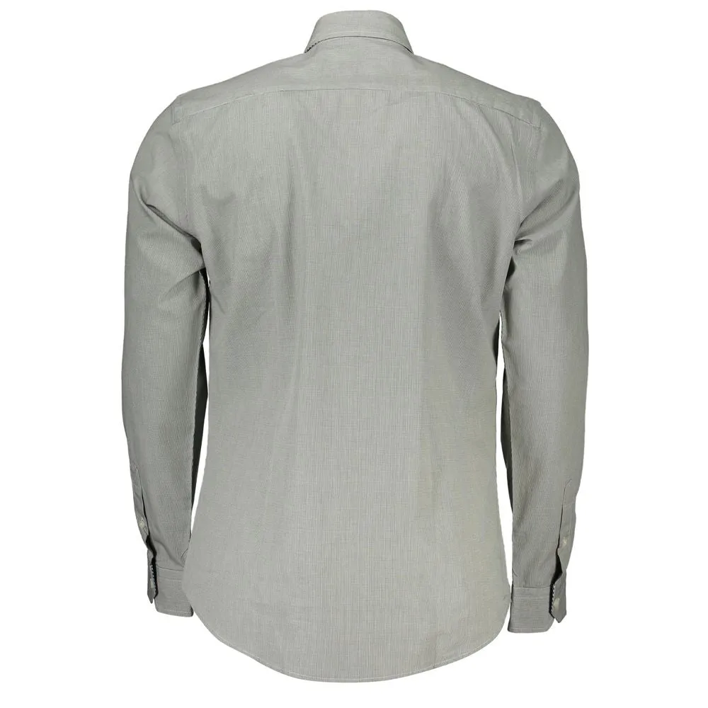 Elegant Green Slim Fit Long Sleeve Shirt sold by Louxly product image thumbnail 2