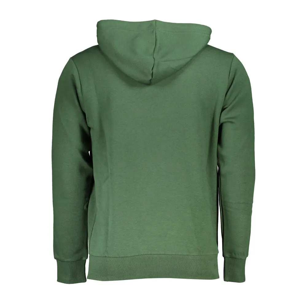 Elegant Green Hooded Sweatshirt with Embroidery sold by Louxly product image thumbnail 2