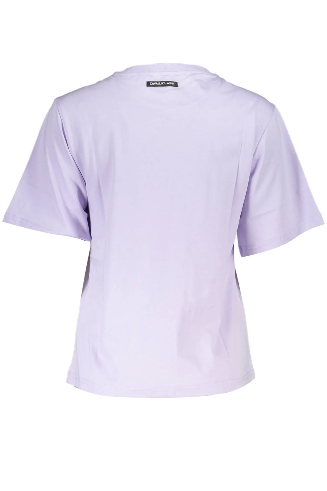 Elegant Purple Printed Tee with Chic Logo sold by Louxly product image thumbnail 2