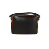 Black Fabric Handbag sold by Louxly