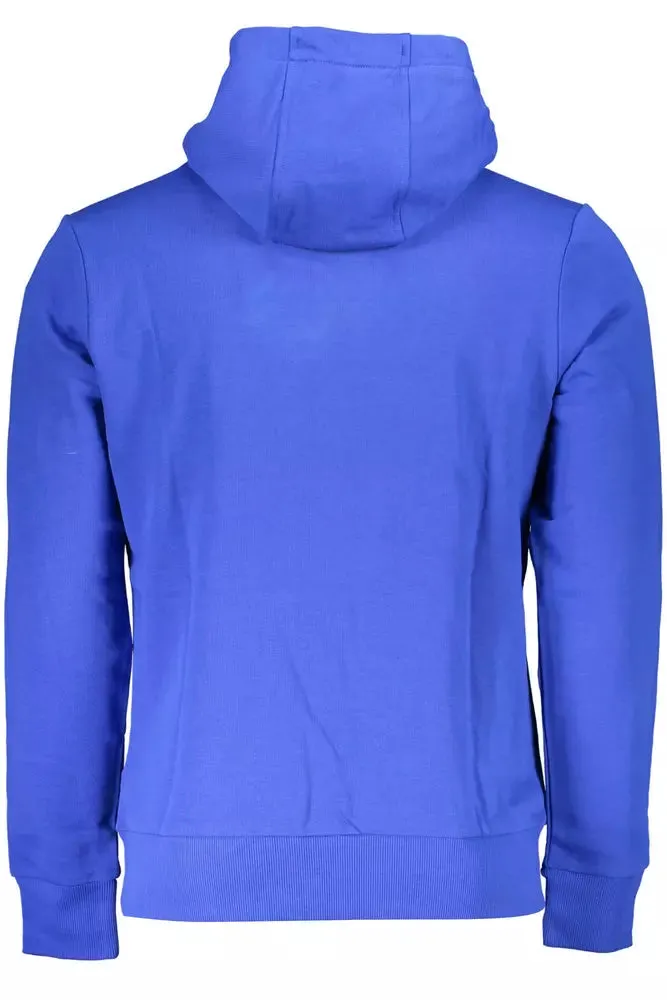 Chic Blue Embroidered Hooded Sweatshirt sold by Louxly product image thumbnail 2