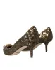 Gold Sequin Crystals Bellucci Heels Pumps Shoes sold by Louxly